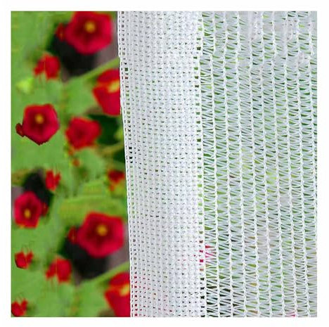 Bâche pare-soleil D'extérieur Blanche 50% pour Plantes, Protection Solaire Rafraîchissante 1X2,0m 2X2,0m 2X3,0m 3X4,0m 3X5,0m Filet D’ombrage pour Plantes en Pot, Treillis de Jardin et Potager(1x2.0m/