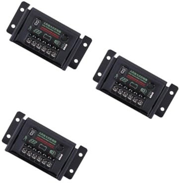 Hemobllo 3 Stücke Solar Controller 10A Solar Laderegler Photovoltaik Panel Controller Solar Generator Solar Regler Laderegler Schwarz