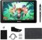 Walmeck Tableta de Gráficos de Computadora, 12HD-A 11.6 Pulgadas IPS Drawing Tablet Monitor 1366x768 Pantalla 8192 Nivel de Presión, MacOS USB bajo Consumo de Consumo
