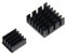 DIYEAH 2 Pezzi Dissipatori Calore Alluminio per Kit Nastro Adesivo Termico per Raffreddamento Nero