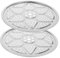 LAPYAPPE 2Pcs Food Steaming Trays Multi Function Steamer Rack for Steamed Fish Veggies and More Random Style