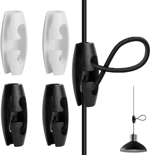 4 Pieces Cable Shortener for Suspension - Cable Tie & Length Regulator | Lighting Cable Shortener for Cables Diameter 6.5 - 7.5 mm