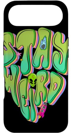Hülle für iPhone Air Stay Weird Alien-UFO-Retro-Weltraumdesign