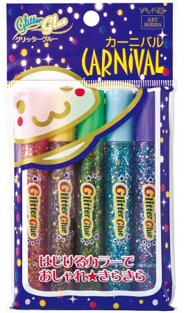 Yamato colla Glitter – Set di 6 colori – carnevale