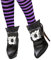 W WIDMANN MILANO Party Fashion 33873 - Hexenschuhüberzieher mit Schnallen, Zubehör für Schuhe, Kostümaccessoire, Zubehör, Karneval, Mottoparty, Halloween