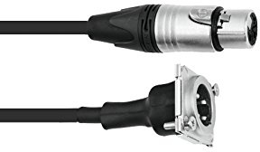 PSSO Patch Kabel XLR(F)/XLR(M) EB 1m sw