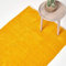 Homescapes waschbarer Chenille Teppich/Bettvorleger 45 x 70 cm handgewebt aus 100% Baumwolle, senfgelb