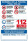 akrocard - Cartel Resistente PVC - NORMAS DE PISCINA + POOL RULES - Señaletica de informacion - señal Ideal para Colgar y Advertir