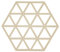 Zone Denmark Triangles Topfuntersetzer/Untersetzer für Töpfe, Silikon, 16 x 14 cm, birkenfarbig