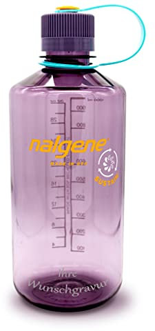 Nalgene Trinkflasche 'EH-Sustain' - 1 L (Aubergine, mit Namensgravur, 1 Liter)