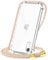 CAROKI Crossbody Case for Apple iPhone XR,Necklace Mobile Phone Cover with Cord Strap for iPhone XR,Clear Transparent TPU Soft iPhone XR Cover Holder with Neck Cord Lanyard Strap-Rainbow