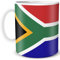 TRIOSK Tasse Flagge Südafrika Länder Flaggen Geschenk Afrika Souvenir South Africa für Reiselustige Frauen Männer Arbeit Büro Weltenbummler