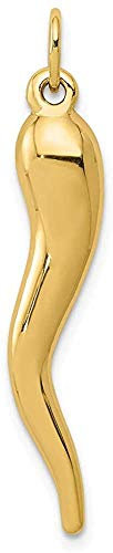 PRINS JEWELS Italienisches Horn Anhänger 14 Karat 585 Gelbgold