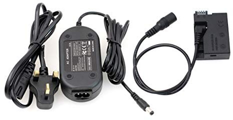 HangTon LP-E8 Dummy Battery AC Power Adapter Kit for Canon EOS Rebel T5i T4i T3i T2i, 700D 650D 600D 550D, Kiss X6 X5 X4 DSLR Camera(DR-E8 and Adapter) (AC Adapter)