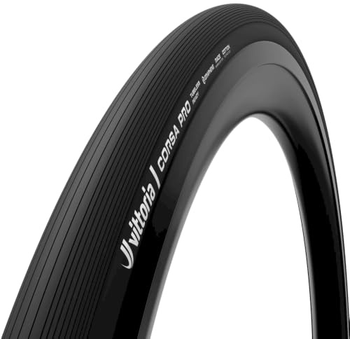 Vittoria Corsa Pro Tubeless-Ready Faltreifen Fahrradreifen, Black/Black, 28 x 1.20