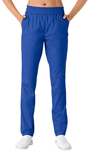 CLINIC DRESS Hose für Damen und Herren, lässige Beinweite, Rundumgummibund mit Kordeldurchzug, 2 Seitentaschen, Schrittlänge ca. 82 cm. 50% Baumwolle, 95 Grad Wäsche