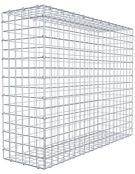 GABIONA Steinkorb-Gabione eckig, Maschenweite 5 x 5 cm, Tiefe 30 cm, Gabione 100 x 80 x 30 cm (L x H x T), C-Ring