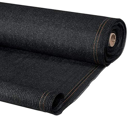 IDMarket - Brise Vue Haute densité 2 x 10 M Noir 300 GR/m² qualité Pro