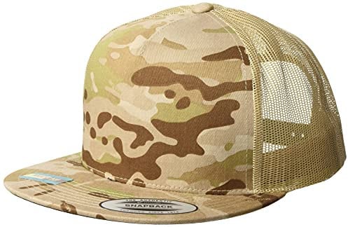 Flexfit Unisex 6006MC-Multicam Trucker Cap Baseballkappe, arid/tan, one Size