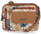 MultiSac Damen Zippy Triple Compartment Crossbody Bag Cross-Body, Pretty Patch/Hazelnut
