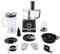 Geepas 800W 10 in 1 Food Processor Blender | Multifunctional Electric Blender Chopper Shredder Slicer French Fry Cutter Citrus Juicer Whisk Emulsifier Dry Grinder & Dough Attachment | 2 Speed & Pulse