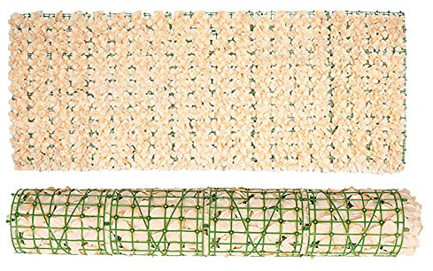 Künstliche Hecke Sichtschutzhecke, Künstlicher Efeu Hecke Pflanze Sichtschutzzaun, Spalier Sichtschutznetz Vine Green Sichtschutz Balkon Pflanzen Wanddekoration Garten Dekoration (0.5 * 3M)
