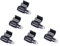 MiOYOOW 6Pcs Bicycle Cable Guide, Aluminum Brake Line Holder, Black