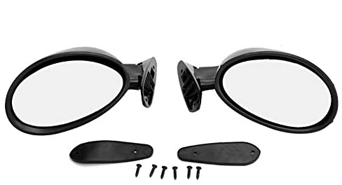 Yctze Rückspiegel Auto Autozubehör Seitentür Universal 1 Paar Schwarz Oldtimer Modifikation Zubehör