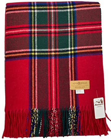 Kaschmirplaid Wollplaid Irland mit Fransen, 140x200cm, 20% Kaschmirwolle 80% Merinowolle