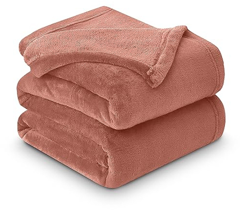 GC GAVENO CAVAILIA Luxurious Fleece Mink Blanket, Warm & Thermal Blankets Throws, Cuddly Throws For Sofas, Blush Pink, 200X240 Cm