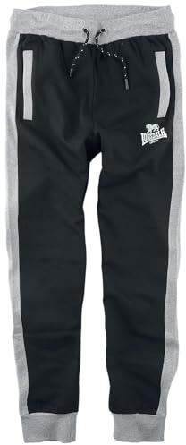 Lonsdale Jogginghose Herren Schwarz XXL Brocklehill | Schwarze Jogginghose Herren Lang angenehmes Tragegefühl Sporthose Herren Die Jogginghose Super Praktisch