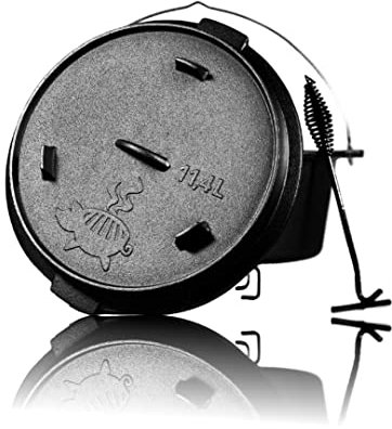 Grillschweine Dutch Oven 12QT (11,4 L ohne Füße) - BBQ Schmorofen - Gusseisen Feuertopf