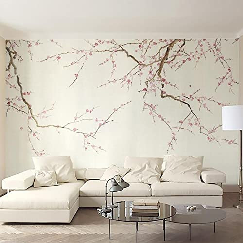 XTSWallpaper Zweige Blumen Pflanzen 380X360Cm Waterproof Pvc Fototapete Xxl Selbstklebend 3D Wandbilder 3D Fototapeten – Wandbild Dekoration Foto-Tapete Wandtapete Fotoposter Wanddeko