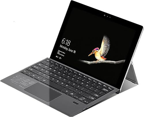 Wireless Keyboard, Magnetic Absorption Slim Bluetooth Keyboard Multi-Function Scissors Feet Trackpad for Surface Pro 3/4 /5 Tablet
