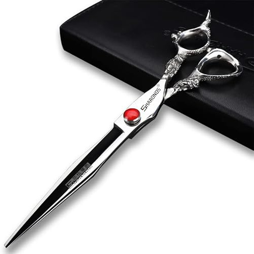 7/8/9 Zoll Haar Studio Professionelle Haarstylisten Schnitt(8 Flachschere) | Japan 440C Edelstahl Schere,Design mit doppeltem Hahngriff,Haarschnitt Schere