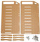 3.5in DIY Hard Drive Bracket, Multi Layer Accurate Mounting Hole Acrylic Hard Disk Rack, Transparent DIY HDD Cage Tray Holder for 3.5 HDD and 8cm Fans (10 Layers)