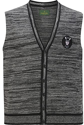Charles Colby Herren Strickweste Duke Boyles Dunkelgrau, 4xl (xxxxl) - 68/70
