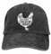 Klassisch Basecap Denim Cap Das Leben ist Besser mit Hühnern Baseball Dad Cap Verstellbare Klassische Sport für Männer Frauen Hut, Schwarz, One Size Hip Hop Liebhaber lustiges Geschenk