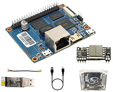 Banana Pi BPI-P2 Zero Allwinner H3 Single Board Computer mit Quad-Core Cortex-A7 CPU Mali400MP2 GPU Onboard 512MB DDR 3 SDRAM 8GB eMMC 100M LAN für IoT Entwicklung Unterstützung Android Linux