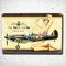 British WW2 Vintage Metal Sign Spitfire MkIA Pinup Girl Vintage Metal Tin Signs Retro Tin Plate Sign Wall Art Decor
