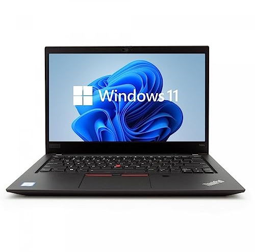 Lenovo ThinkPad T480s Laptop | 14 Zoll | 1920 x 1080 | Intel Core i5-8250U | 8 GB DDR4 RAM | 256 GB NVMe | DE | Windows 11 Pro | 1 Jahr Garantie (Generalüberholt)