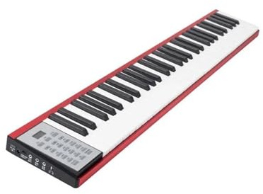 electronic-keyboards Synthesizer Digital Piano Professional Portable Electronic Controlador Keyboard Musical Instrument (Color : Crimson)