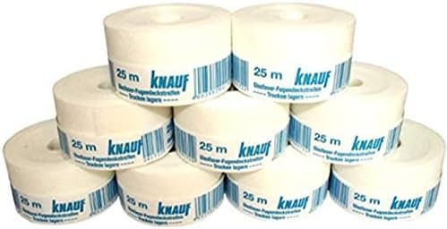 KNAUF Lot de 10 bandes de joints non tissées en fibre de verre pour cloison sèche 50 mm x 25 m