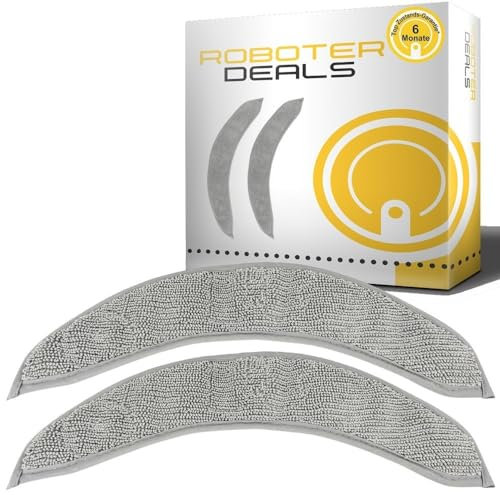 Roboter Deals - Tampons en microfibre, chiffons de rechange (2 pièces) pour iRobot Roomba Combo J9 et J9 Plus