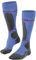 FALKE Damen Skisocken SK4 Energizing Light W Kh Wolle Funktionsmaterial mit Kompression 1 Paar, Blau Morning Sky 6546, 39-40