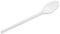 Acan Tradineur - 5 Paquetes de 20 cucharas Blancas Reutilizables, plástico, reciclables, Extra Resistentes, higiénicas, apilables, aptas para lavavajillas - 16,5 cm - Total 100 uds