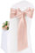 Pesonlook 50 Stück Rose Gold Satin Stuhlschärpen Stuhl Dekorative Schleife Entworfene 17 x 275 cm Stuhlschärpen Schleife Krawattenband für Hochzeit Party Hoteldekoration (Rose Gold)