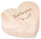 LAUBLUST Personalisierte Ringbox in Herzform zur Hochzeit & Verlobung aus Holz - Personalisierte Geschenke für Frauen - ca. 10x9x4 cm, Floral | Herzförmiges Ringkissen - Kleine Geschenkbox mit Name