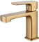 BELZ Basin Mixer Tap - Premium Chrome Brass Elegant Bathroom Mixer with Single Lever for Modern Washrooms (02-Gold)