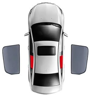Auto Sonnenschutz Vorhang Rollo Magnetischer Auto-Sonnenschutz Frontscheibe Vorhang Rückseite Fenster Sonnenschutz Für Toyota C-HR AX10 Für CHR 2016–2019 2020 2021 2022 CH-R(2PCS Rear)